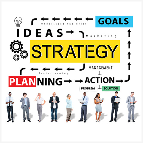 Digital marketing agency showing strategy process